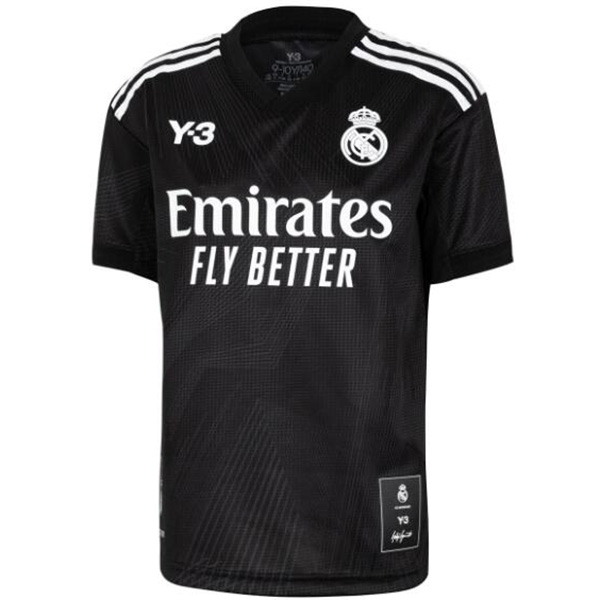 Real madrid Y3 soccer jersey men's black sportswear football top shirt 2022-2023